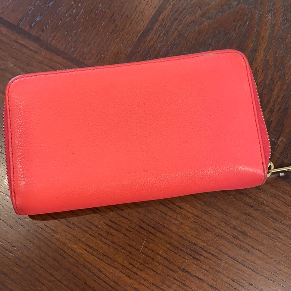 Fossil Rfid Zip Around Clutch Wallet - image 1